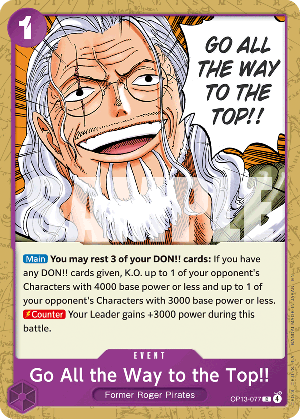 Go All the Way to the Top!! — OP13-077