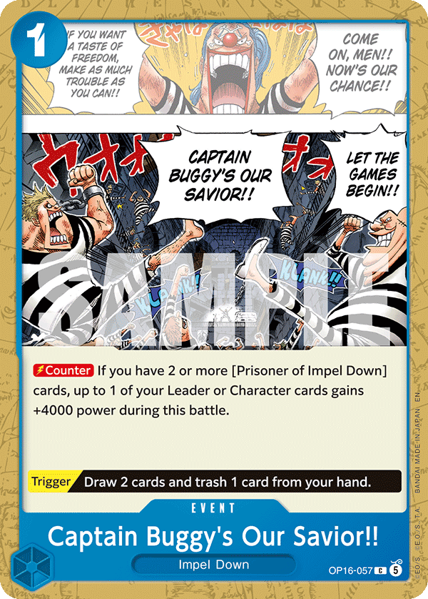 Captain Buggy's Our Savior!! — OP16-057