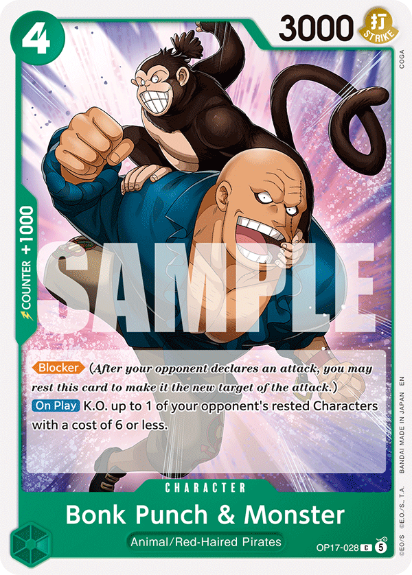 Bonk Punch & Monster — OP17-028