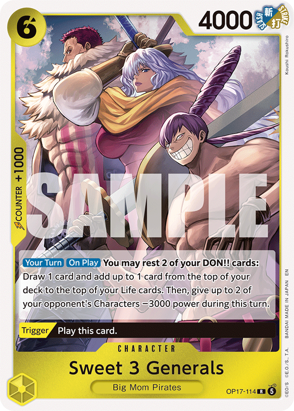 Sweet 3 Generals — OP17-114