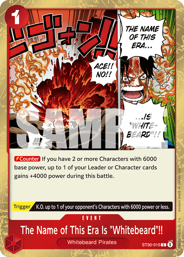 The Name of This Era Is "Whitebeard"!! — ST30-015